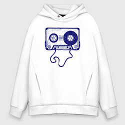 Мужское худи оверсайз Music cassette