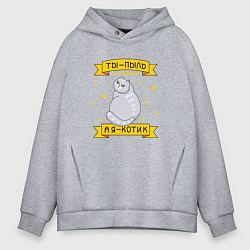 Мужское худи оверсайз Ты-пыль во вселенной, а я - котик