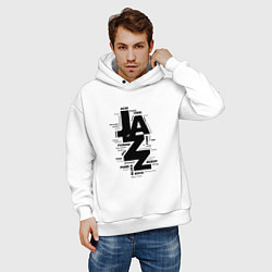 Толстовка оверсайз мужская Jazz Styles BW2, цвет: белый — фото 2
