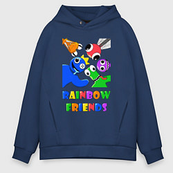 Мужское худи оверсайз Rainbow Friends персонажи