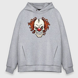 Мужское худи оверсайз Clown skull