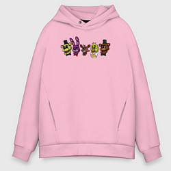Мужское худи оверсайз FNAF головы