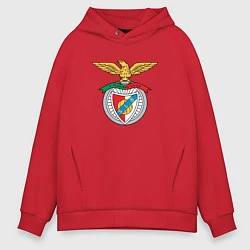 Толстовка оверсайз мужская Benfica club, цвет: красный