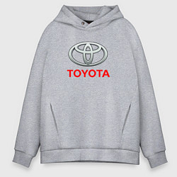 Толстовка оверсайз мужская Toyota sport auto brend, цвет: меланж