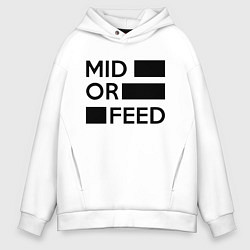 Мужское худи оверсайз Mid or feed