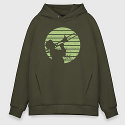 Мужское худи оверсайз Джазовый трубач