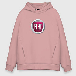 Толстовка оверсайз мужская Fiat Italy, цвет: пыльно-розовый
