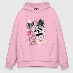 Мужское худи оверсайз Blackpink коллаж