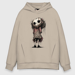 Мужское худи оверсайз Человек сердце