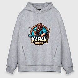 Мужское худи оверсайз Кабан рыбак