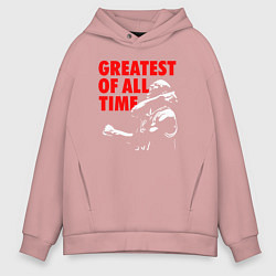 Толстовка оверсайз мужская Jordan greatest of all time, цвет: пыльно-розовый