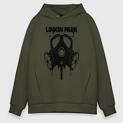 Мужское худи оверсайз Linkin Park - gas mask