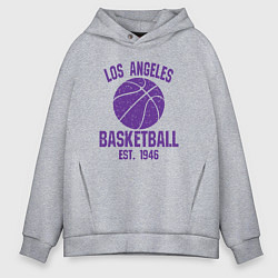 Мужское худи оверсайз Basketball Los Angeles