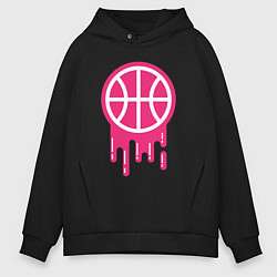 Мужское худи оверсайз Pink basketball