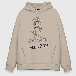 Мужское худи оверсайз Bart hellboy Lill Peep