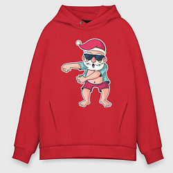 Мужское худи оверсайз Dabbing Santa