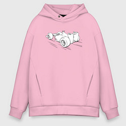 Мужское худи оверсайз Формульный болид