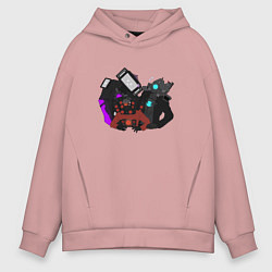 Мужское худи оверсайз Камерамен ТВ мен м Спикермен