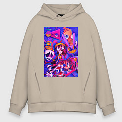 Мужское худи оверсайз Удивительный цифровой цирк art