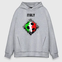 Толстовка оверсайз мужская Команда Италии, цвет: меланж