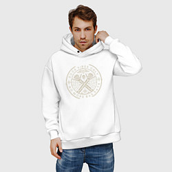 Толстовка оверсайз мужская Good vibes only no more bad days, цвет: белый — фото 2
