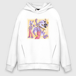 Мужское худи оверсайз Джекс Удивительный цифровой цирк