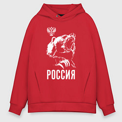 Мужское худи оверсайз Русский медведь