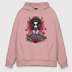 Мужское худи оверсайз Гейша - монстр