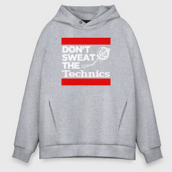 Мужское худи оверсайз Dont sweat the Technics