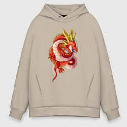 Мужское худи оверсайз Кровавый дракон