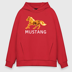 Мужское худи оверсайз Mustang firely art