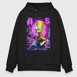 Мужское худи оверсайз Bart Simpson - cool gamer