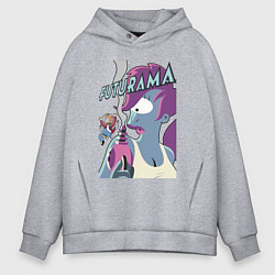 Толстовка оверсайз мужская Лила и Фрай, цвет: меланж