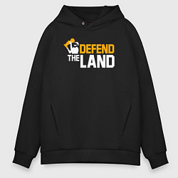 Мужское худи оверсайз Defend the land