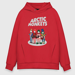 Мужское худи оверсайз Arctic Monkeys clowns