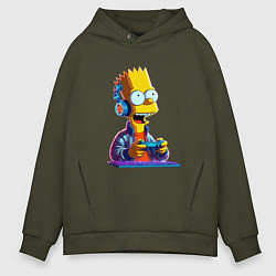 Мужское худи оверсайз Bart is an avid gamer