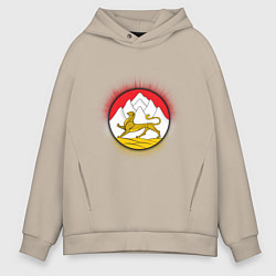 Мужское худи оверсайз Герб Осетии