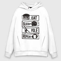 Мужское худи оверсайз Есть спать пилон