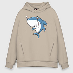 Мужское худи оверсайз Cute shark