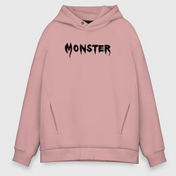 Мужское худи оверсайз Monster black