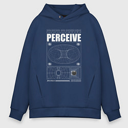 Мужское худи оверсайз Perceive streetwear