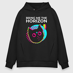 Мужское худи оверсайз Bring Me the Horizon rock star cat