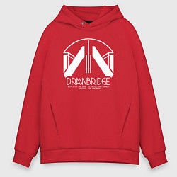 Толстовка оверсайз мужская Drawbridge logo death stranding 2, цвет: красный