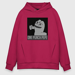 Мужское худи оверсайз One punch pepe