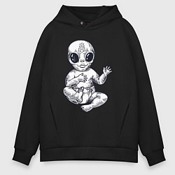 Мужское худи оверсайз Baby alien