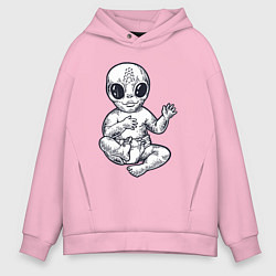 Мужское худи оверсайз Baby alien