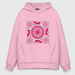 Мужское худи оверсайз Солярные знаки и белки символы круговорота