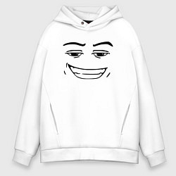 Мужское худи оверсайз Роблокс лицо улыбка