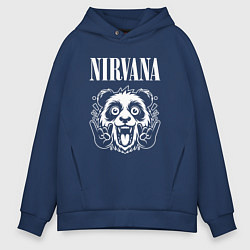 Мужское худи оверсайз Nirvana rock panda