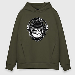 Мужское худи оверсайз Music gorilla